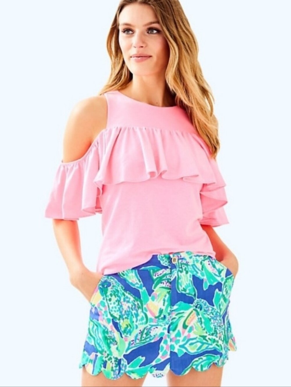 🥳 FINAL OFFER 🥳Lilly Pulitzer Essie Beckon Blue Wake Up Call Collette Skort